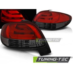 PEUGEOT 206 98- 3D/5D - zadní LED světla červeno kouřová LED BAR