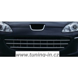 Peugeot 407 - NEREZ chrom lišty př.nárazníku - OMSA LINE