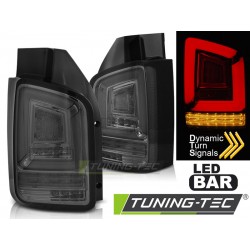 VW T5 10-15 - zadní LED světla kouřová LED BAR s dynamickým blinkrem