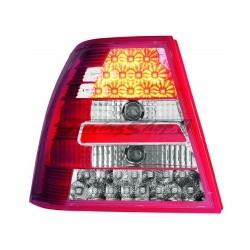 Zadní světla VW Bora 4-dv. červeno/krystalové LED