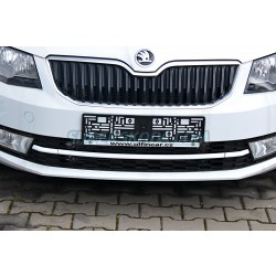 Škoda Octavia III - 3- dílný set lišt nárazníku WHITE LINE