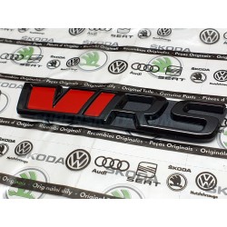 Škoda Auto - logo masky RS230 v barvě black magic s červeným reflexem 126mm x 26mm