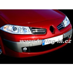 Renault Megane II 07-09 - nerez chrom lišty přední masky - OMSA LINE