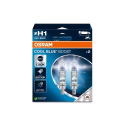 OSRAM COOL BLUE BOOST autožárovky H1 - Hyper bílé světlo 5500 K, 2 ks v balení