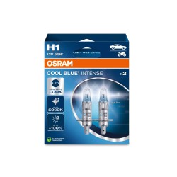 OSRAM COOL BLUE INTENSE NEXT GENERATION autožárovky H1 - bílé světlo 5000 K, 2 ks v balení