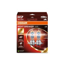 OSRAM NIGHT BREAKER 220 autožárovky H7 - o 220% více světla, 2 ks v balení