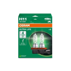 OSRAM ULTRA LIFE autožárovky H11 - až 4x delší životnost, 2 ks v balení