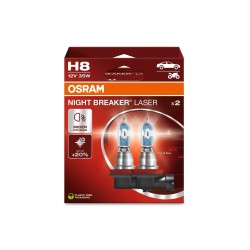 OSRAM NIGHT BREAKER LASER autožárovky H8 - o 150% více světla, 2 ks v balení