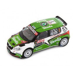 Abrex model 1:43 Škoda Fabia III S2000 Monte Carlo Hanninen