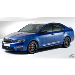 Nerez + ABS lišty dveří Škoda Octavia III