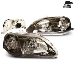 Honda Civic 98-01 2/3dv. - přední černá světla JDM