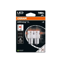 OSRAM LED autožárovky LEDriving SL P21W, červená