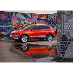 VW Tiguan II 2016+  NEREZ chrom boční lišty dveří ve stylu R-Line - OMTEC