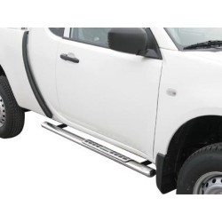 Nerez boční designové nášlapy Mitsubishi L200 IV FL, Club Cab