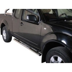 Nerez boční designové nášlapy Nissan Navara, King Cab