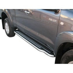 Boční nerezové nášlapy Toyota Hilux VII, Extra Cab