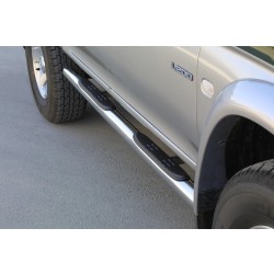 Nerez boční nášlapy se stupátky Mitsubishi L200 Double Cab I
