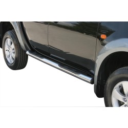 Nerez boční nášlapy se stupátky Mitsubishi L200 Double Cab II