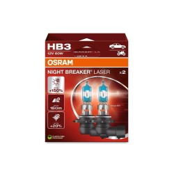 OSRAM NIGHT BREAKER LASER autožárovky HB3 - o 150% více světla, 2 ks v balení