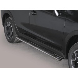 oválné boční nášlapy Misutonida se stupátky pro Subaru XV, od r.v. 2012->, nerezové