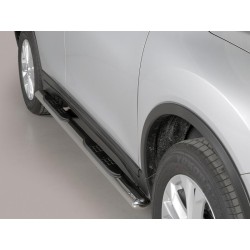 oválné boční nášlapy Misutonida se stupátky pro Nissan X Trail III, od r.v. 2015->, nerezové