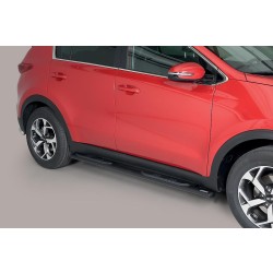 oválné boční nášlapy Misutonida se stupátky pro Kia Sportage IV, od r.v. 2016-2021, nerezové, 95x60mm