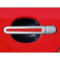 Škoda Fabia - kryty klik, oválný otvor, ABS stříbrný (4+4 ks bez zámku)