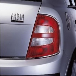 Škoda Fabia Limousine - nerez rámeček zadních světlometů