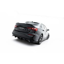 Audi A3 8Y Facelift Sedan 2024->, spoiler pod zadní nárazník s žebrováním, Maxton design