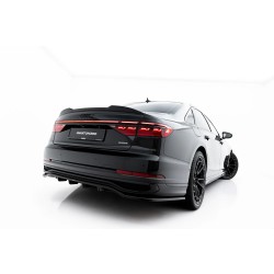Audi A8 D5 Facelift S-Line Long, spoiler pod zadní nárazník s žebrováním, Maxton design