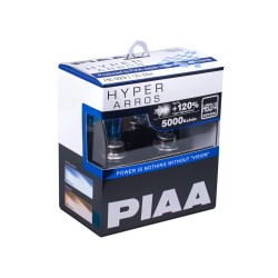 Autožárovky PIAA Hyper Arros 5000K HB3/HB4 - o 120 % vyšší svítivost, jasně bílé světlo o teplotě 5000K