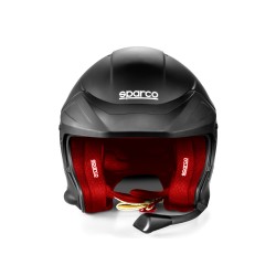 Sparco helma FLUX RJ-i, s interkomem a homologací FIA, barva černo-červená