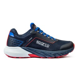 Boty pro mechaniky Sparco S-PARK LEON, barva: modro-červená