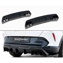 Cupra Formentor Mk1 Facelift, vložka zadního nárazníku ver.3 s imitacemi koncovek výfuku, Maxton Design