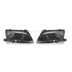 BMW E46 LCI 01-05 - Přední světla XENONOVÁ černá TYC