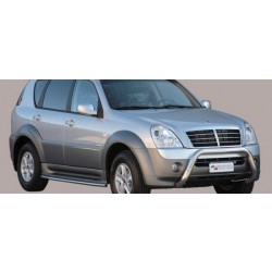 SsangYong Rexton II - Nerezový přední ochranný rám 76mm