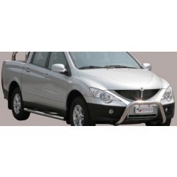 SsangYong Actyon Sports - Nerezový přední ochranný rám 76mm