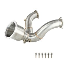 Nerezová downpipe pro Audi S4 B9 3.0 TFSI 2015+ verze s OPF