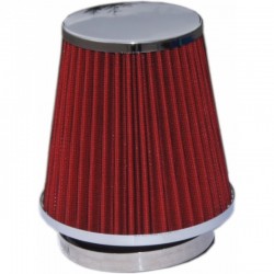 Vzduchový filtr - chrom červený + redukce 60-90mm R1