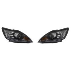 Ford Focus MK2 08-10 - Přední xenonová světla ČERNÁ TYC