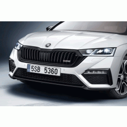 Škoda Octavia IV - rámeček přední masky RS perleťově černý lesk