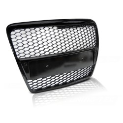 AUDI A6 (C6) RS-TYPE 04.04-08 GLOSSY BLACK - přední maska