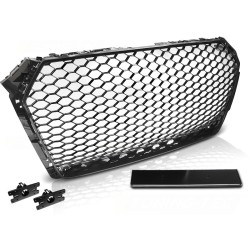 AUDI A4 B9 15-19 GLOSSY BLACK RS-STYL - přední maska