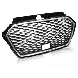 AUDI A3 (8V) 17- RS3 STYLE CHROME BLACK - přední maska
