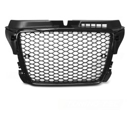 Audi A3 2008-2012 - Přední maska ČERNÁ LESKLÁ s PDC