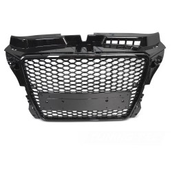 Audi A3 8P 2008-2012 - Přední maska SPORT STYL černá lesklá s PDC