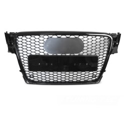 Audi A4 B8 2008-2011 - Přední maska SPORT STYL černá lesklá s PDC