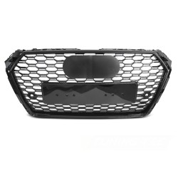 Audi A4 B9 2015-2019 - Přední maska SPORT černá lesklá s PDC