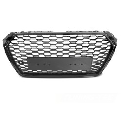 Audi A4 B9 2015-2019 - Přední maska SPORT černá lesklá s PDC