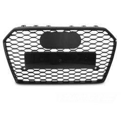 Audi A6 C7 2014-2018 - Přední maska ČERNÁ LESKLÁ s PDC